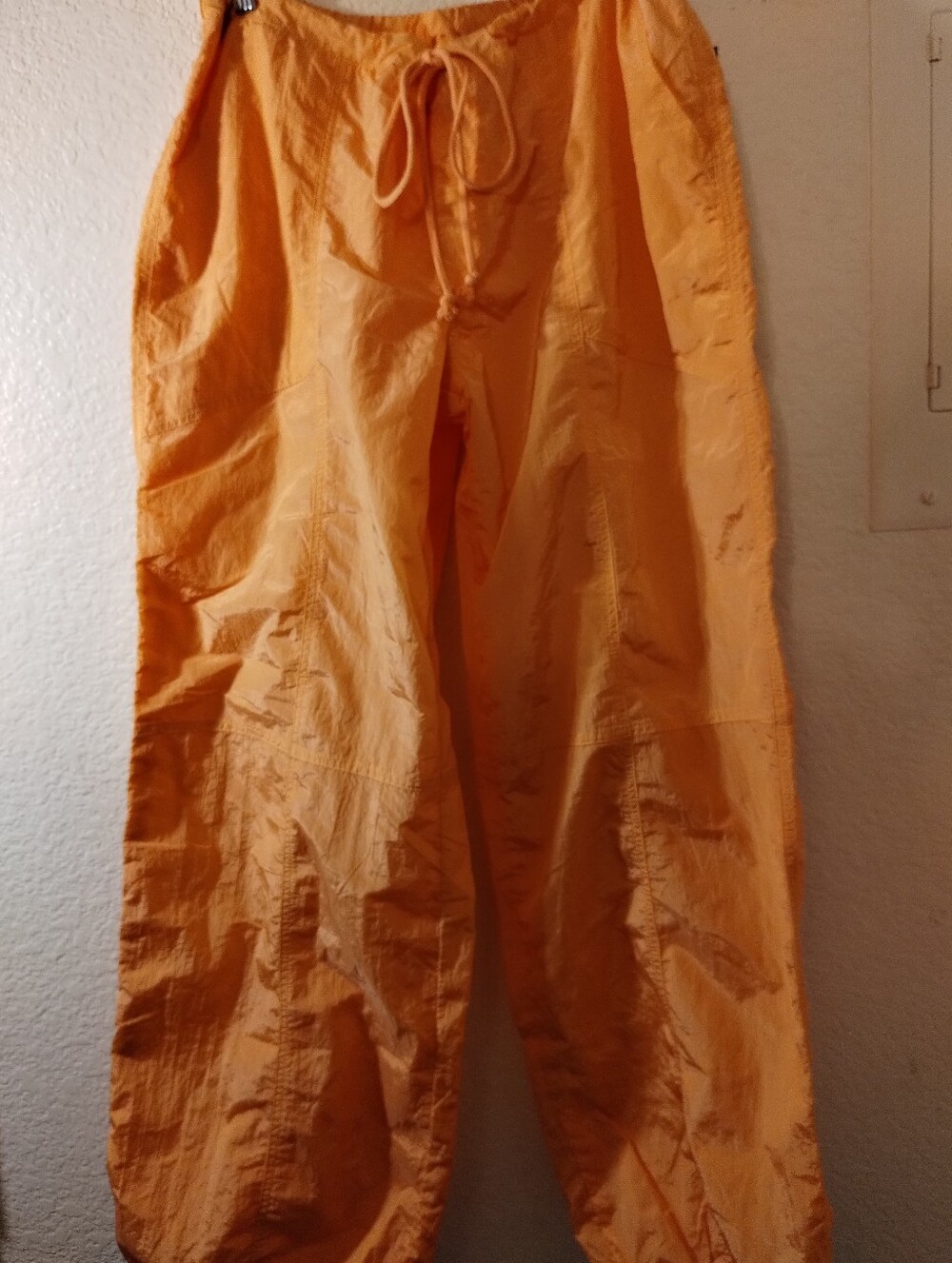 NWT Orange Cantaloupe Parachute Pants size Medium